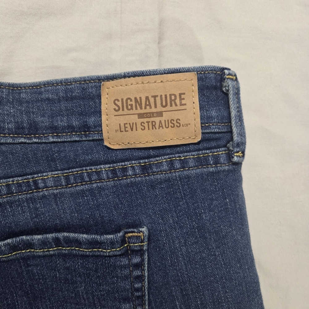Levi Strauss Signature Gold Mid Rise Skinny Jean Men's 35x30 (Fits 36x28) - Picture 10 of 12